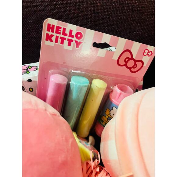 Hello Kitty storage Easter gift basket My Melody and Hello Kitty  Easter plush - Picture 7 of 11